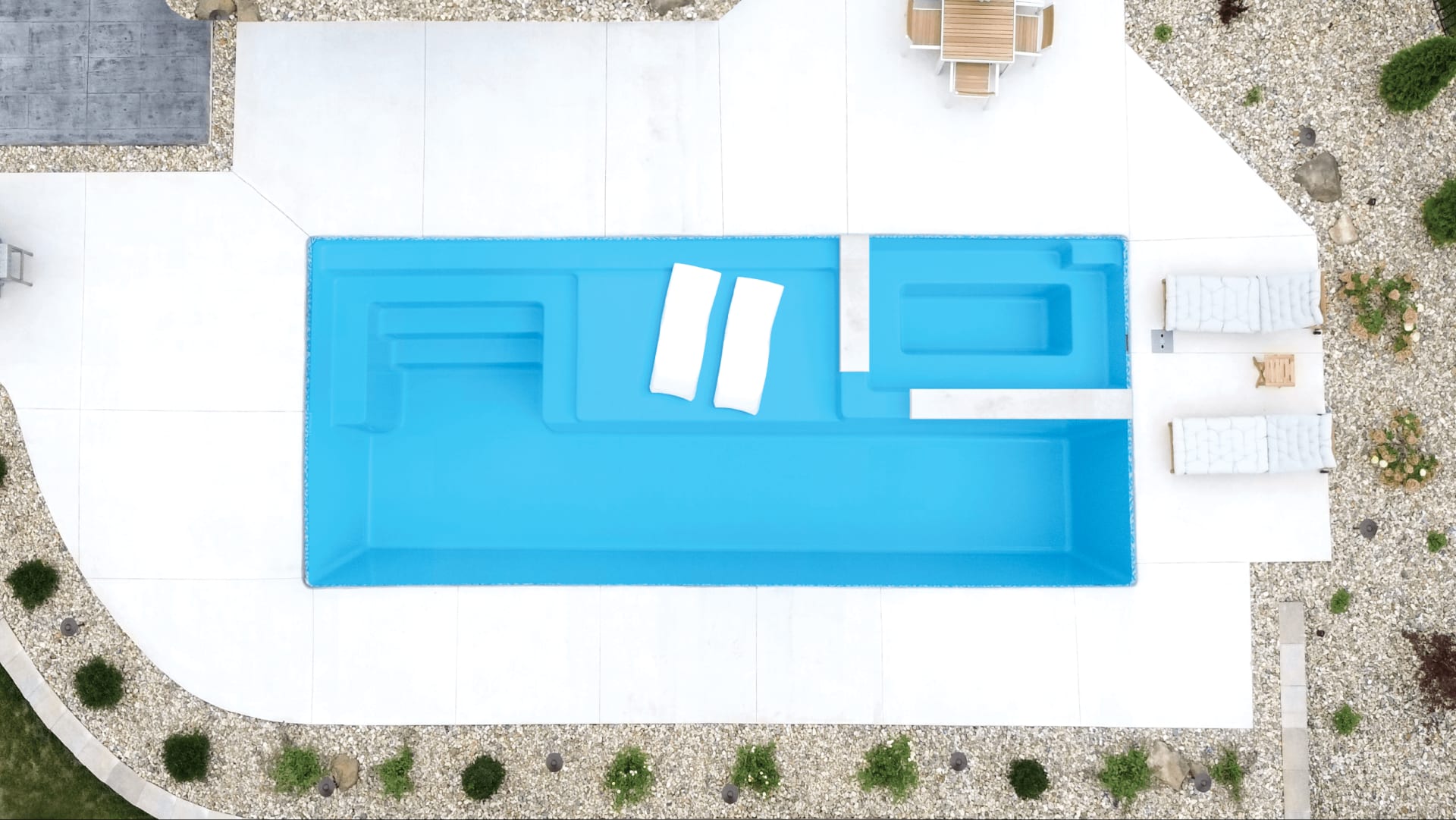 Fiberglass pool installation